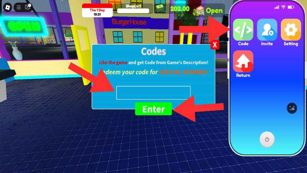How to redeem Popmarket Simulator codes