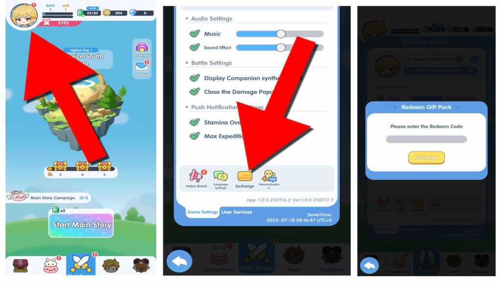 How to redeem codes in Ragnarok Crush. 