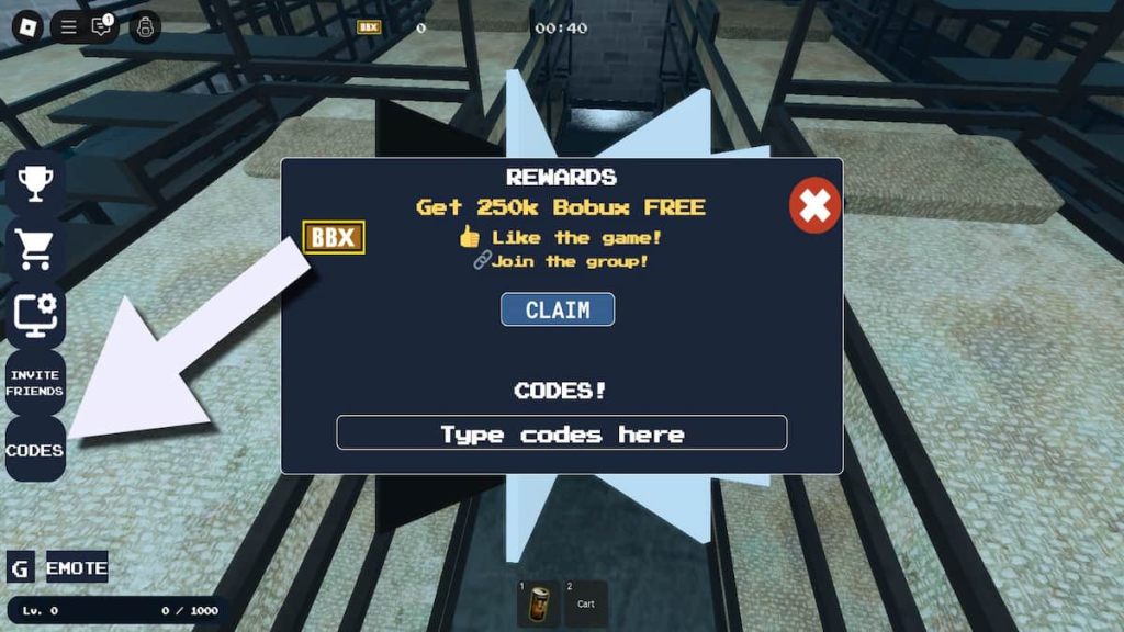 How to redeem codes in Squid Ding. 