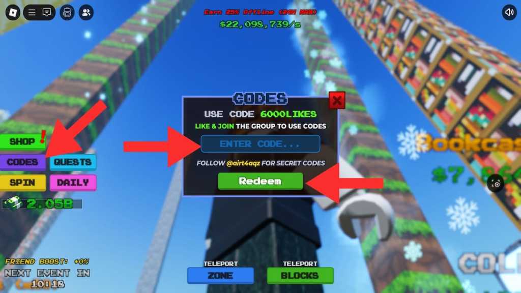 How to redeem Stack the Blocks codes