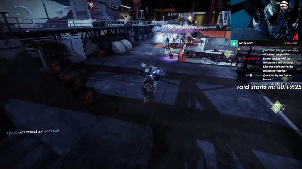 Datto live stream screenshot of Destiny Guardian vtubers