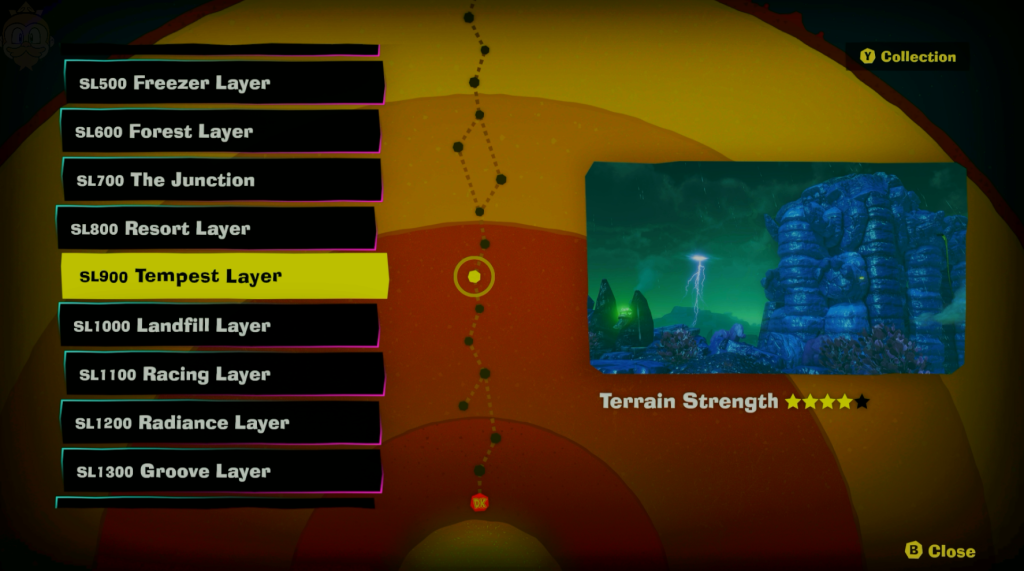 tempest layer map screen