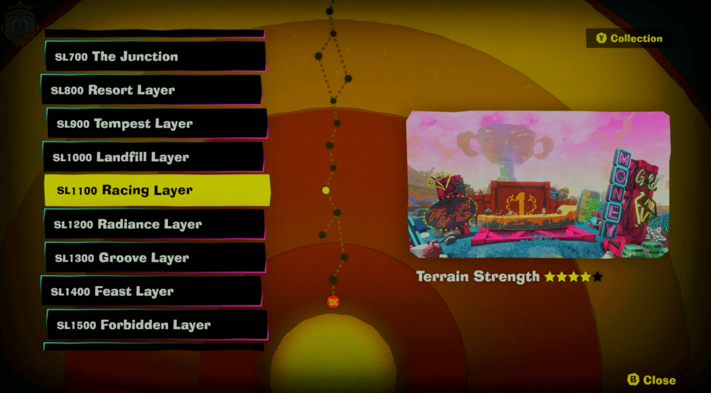 racing later maps creen