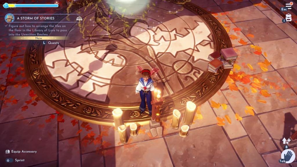 Standing on solved maleficent puzzle in DDV