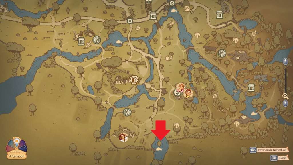 The eye of the lake map location for nora's riddle in tales of the shire