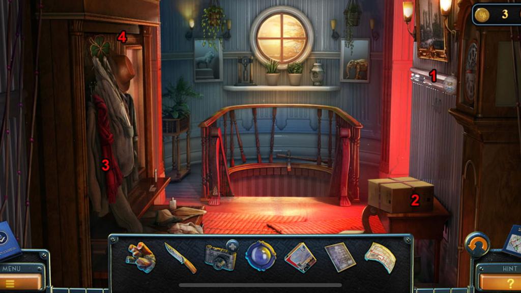 New York Mysteries 4 Travis' hallway items