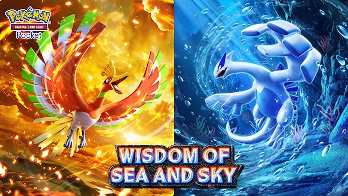 Pokemon TCG Pocket Wisdom of Sea and Sky promo art