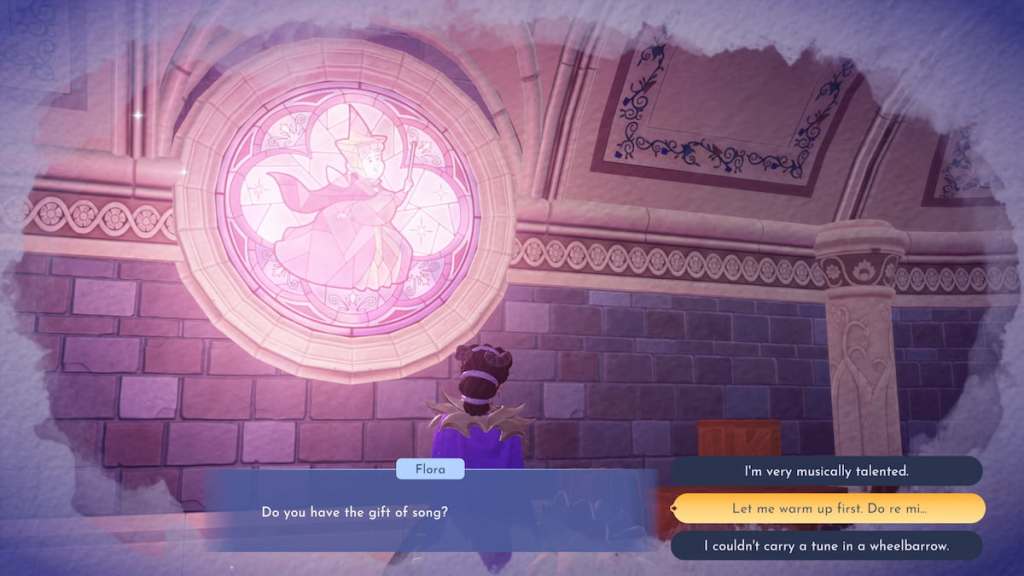 Talking to Flora in Disney Dreamlight Valley