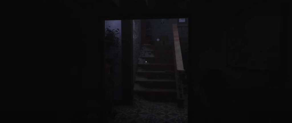 Clock above the stairs