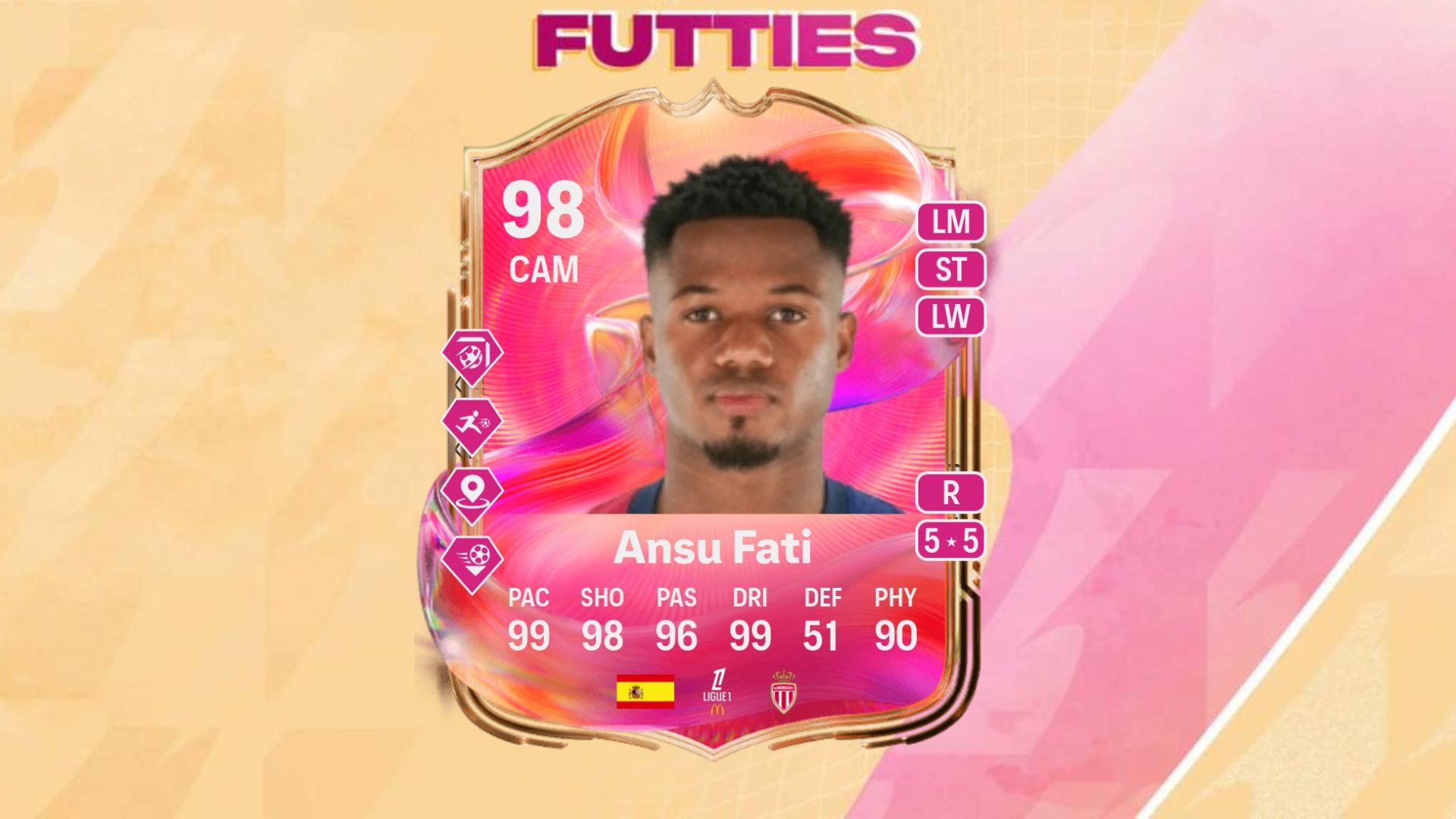 Ansu Fati FUTTIES item inn EA FC 25