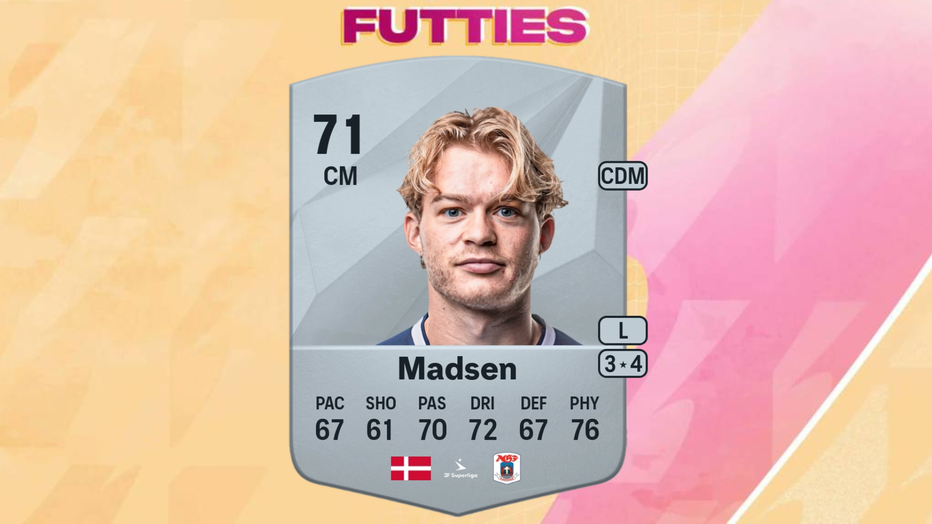 Madsen as one of the best cards to use in EA FC 25 All Glown Up evolution
