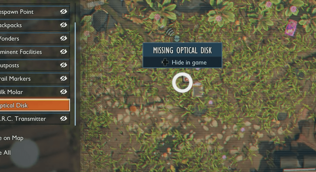 Optical Disk A location