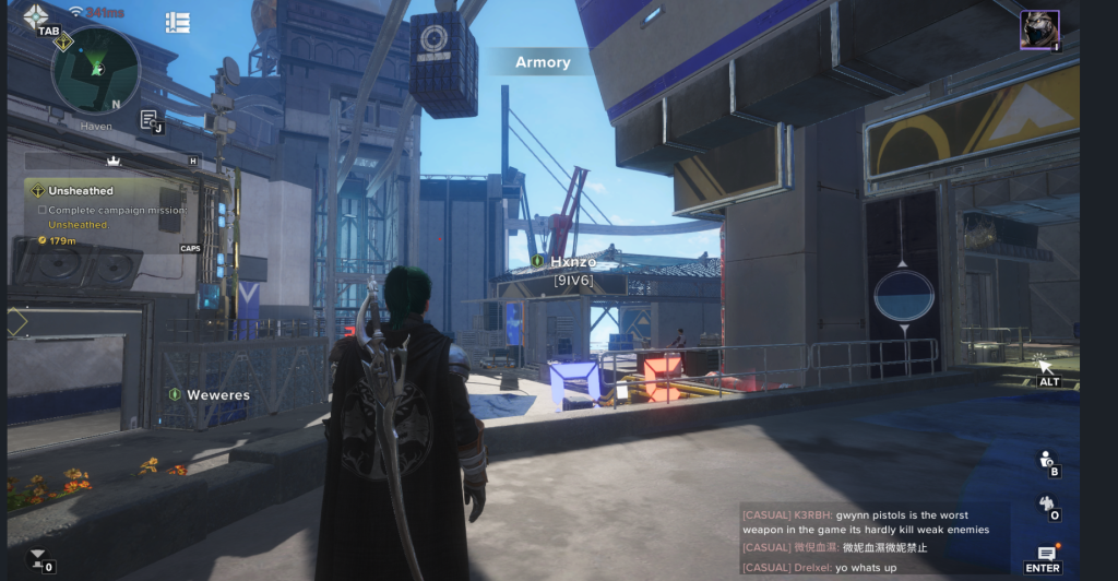 Destiny Rising main screen