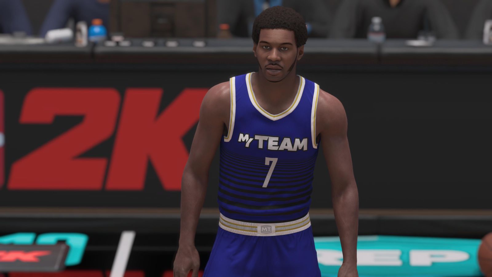 A NBA 2K26 MyPlayer creation player in the game