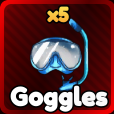 Goggles gear from Anime Rangers X Roblox experience.