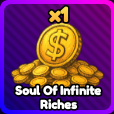 Soul of Infinite Riches from Anime Rangers X Roblox experience.