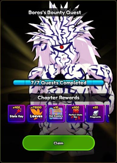 Preview of the rewards for completing all of the Borus missions in the Anime Rangers X Swarm Event.