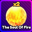 The Soul of Fire from Anime Rangers X Roblox experience.