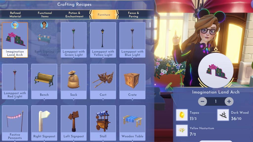 Disney Dreamlight Valley Imagination Land arch