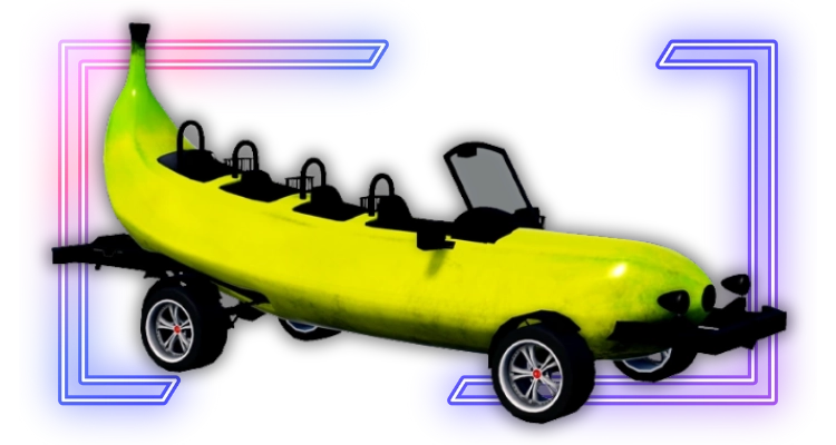 Banana Car car from Fix It Up Roblox experience.