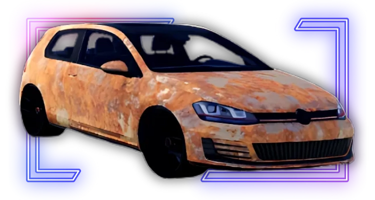 Lokswag Golo GT car from Fix It Up Roblox experience.