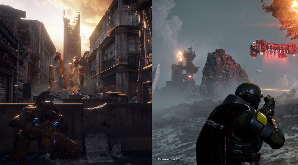 Gears of War: Reloaded and Helldivers II