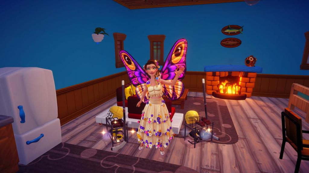 Hockey gear in goofy's house in disney dreamlight valley