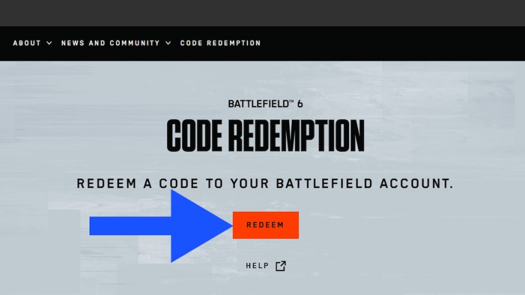 How to redeem Battlefield 6 codes step 1