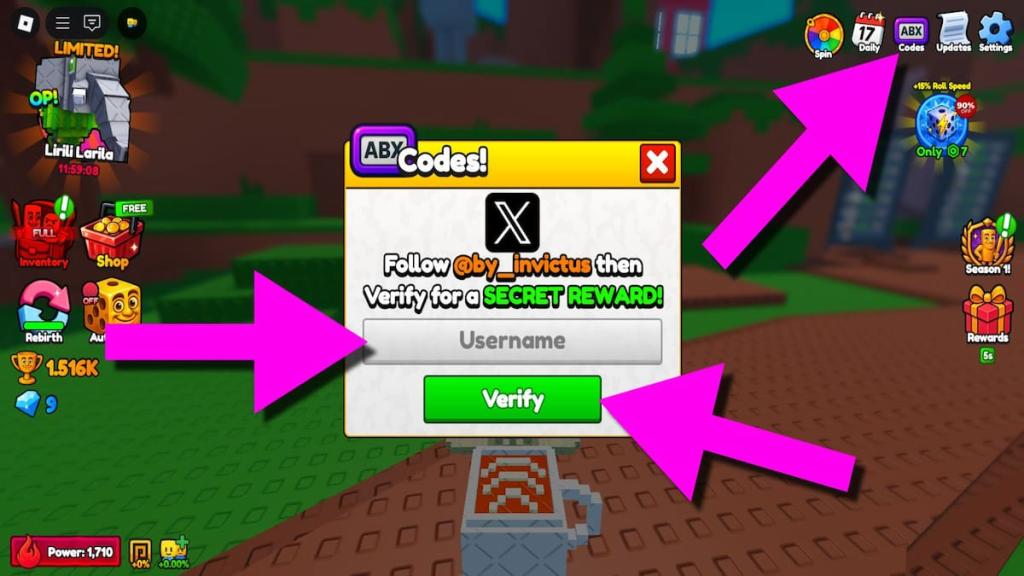 How to redeem Brainrot Fighters codes