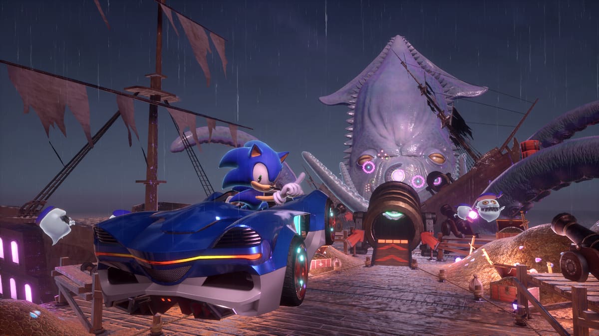 Sonic Racing CrossWorlds action screenshot