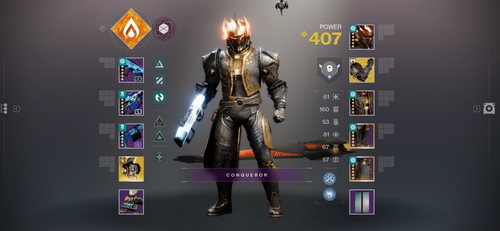 A guardian with all T5 gear except for the Synthoceps Exotic.