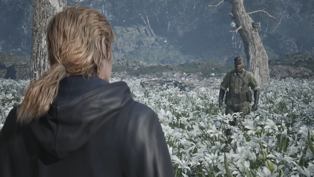 Snake confronts the boss