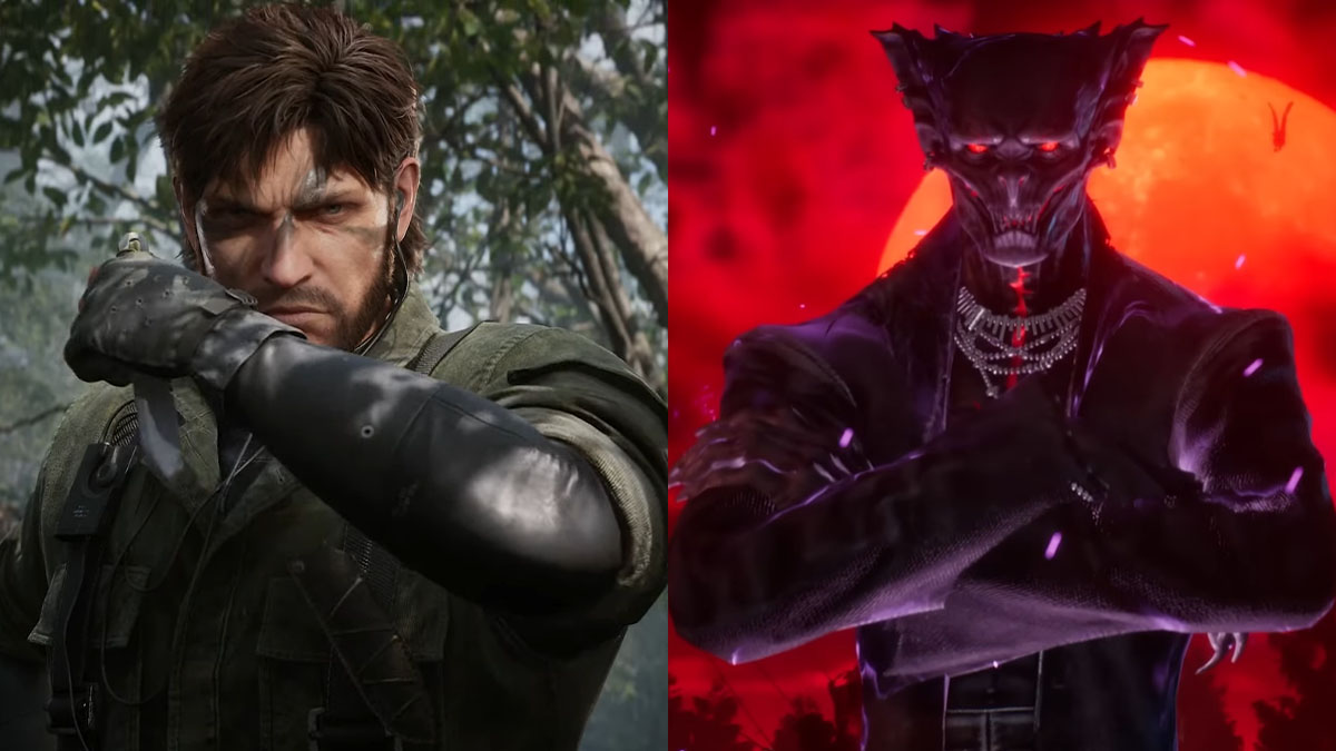 Solid Snake and the final vampire enemy in Guy Savage, the mini game