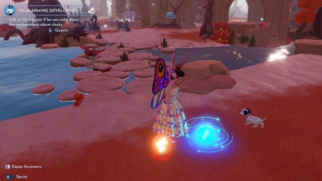 Opening blue memory shard in disney dreamlight valley