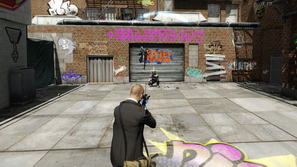 Payday 2 in third person perspective.