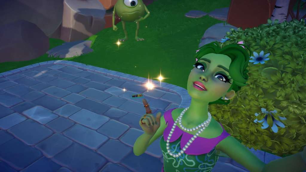 Pointing at Riley's Phone on the ground in DDV