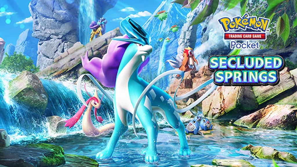 Pokémon TCK Pocket Secluded Springs key art