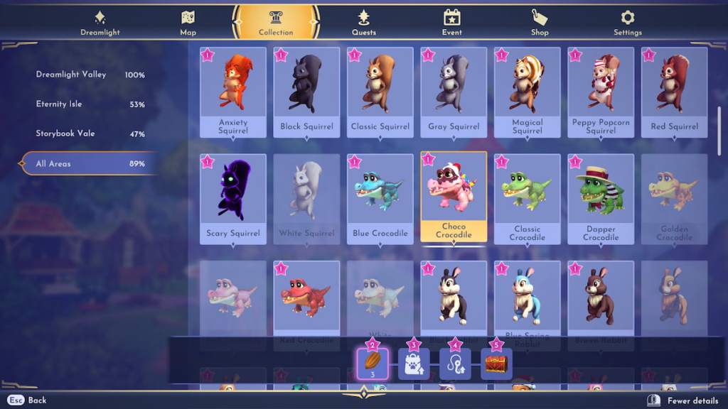 Regular companion animals in disney dreamlight valley