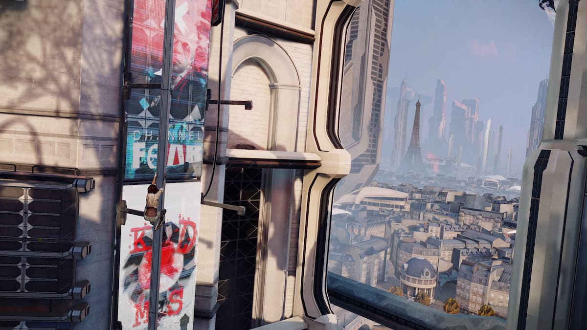 View of Neo-Paris from high above in Remember Me.