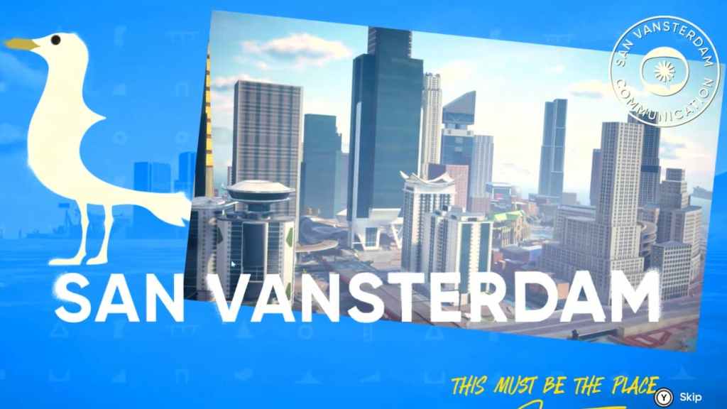 A San Vansterdam postcard in skate. 