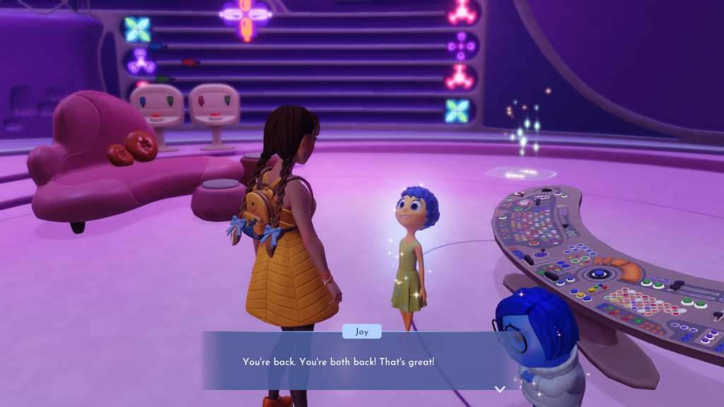 Talking to joy and sadness in disney dreamlight valley