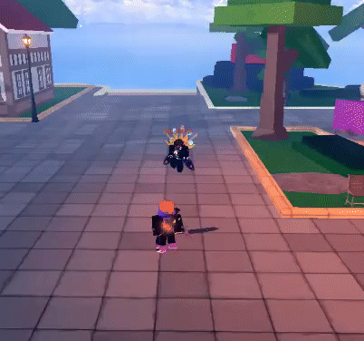 Blink move of the Shadow Blade sword from the Vox Seas Roblox experience.
