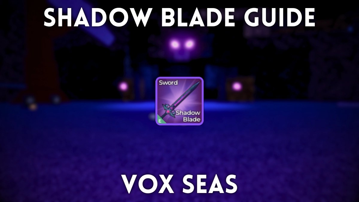Preview of the Shadow Blade in the Vox Sead Roblox experience.
