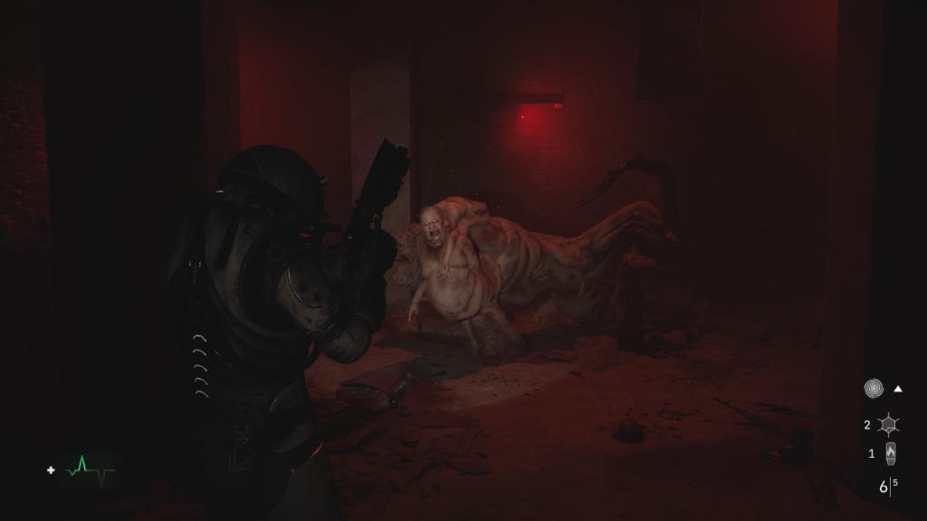 The thing in the Steelworks basement boss fight