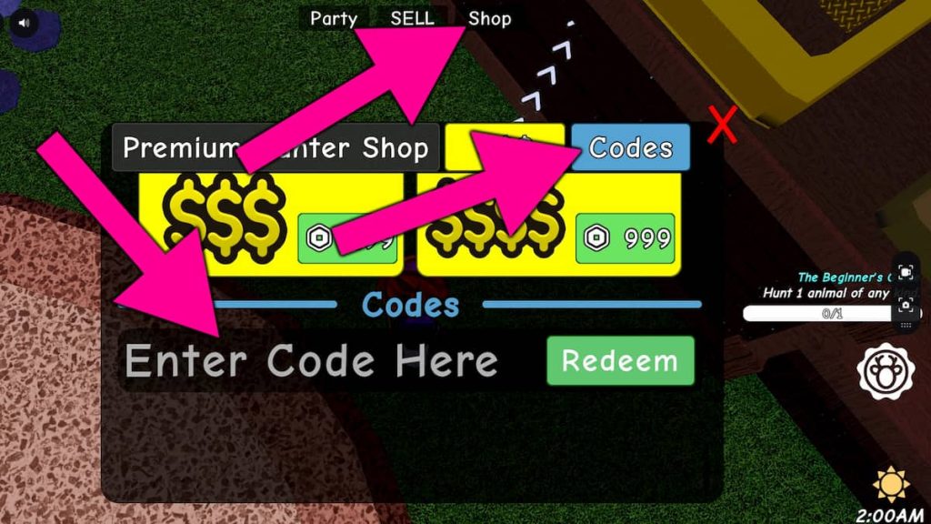 How to redeem Gone Hunting codes.