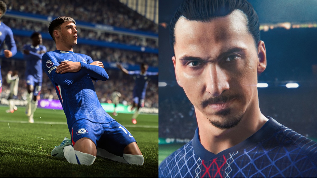Ibrahimovic and Palmer on the promo covers for FC 26