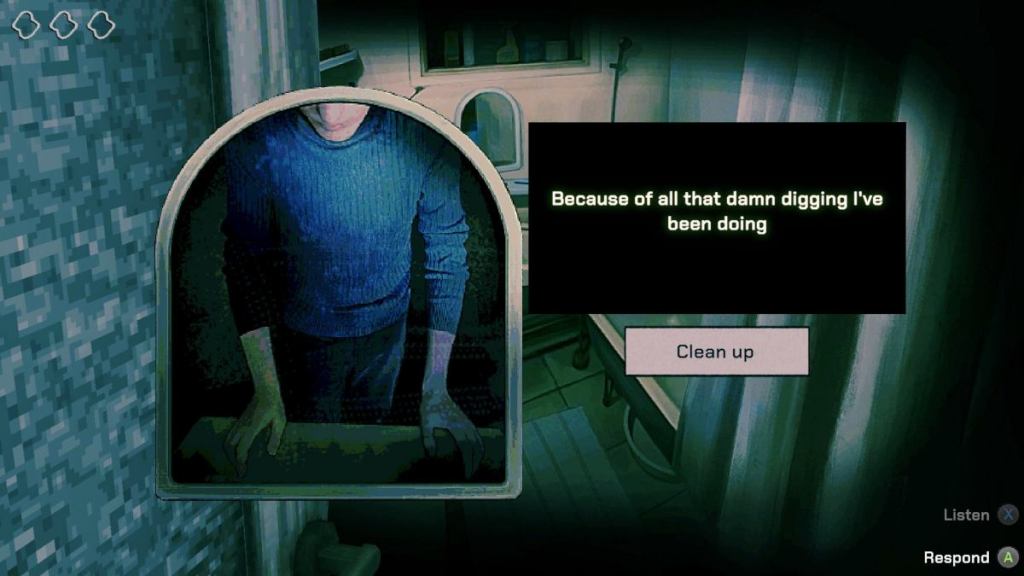 Clean up at the bathroom mirror