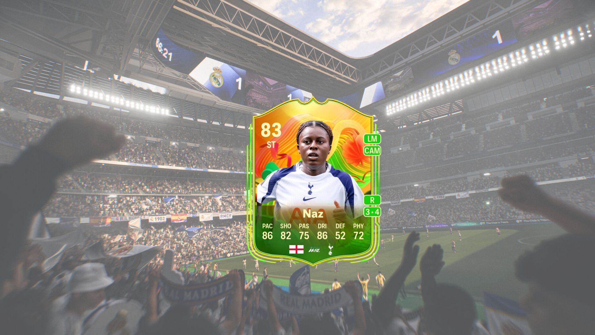 Jessica Naz World Tours card in FC 26