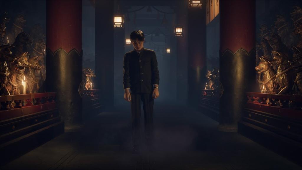 Shu right before he transforms into the Tsukumogami in Fox's Wedding boss fight