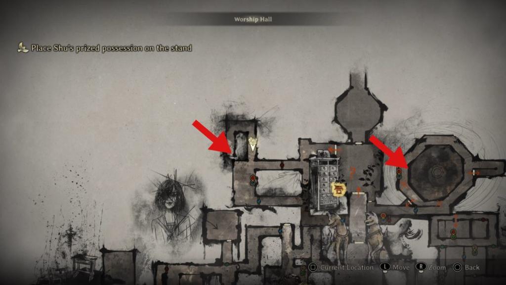 Shu's prized possession locations on the map